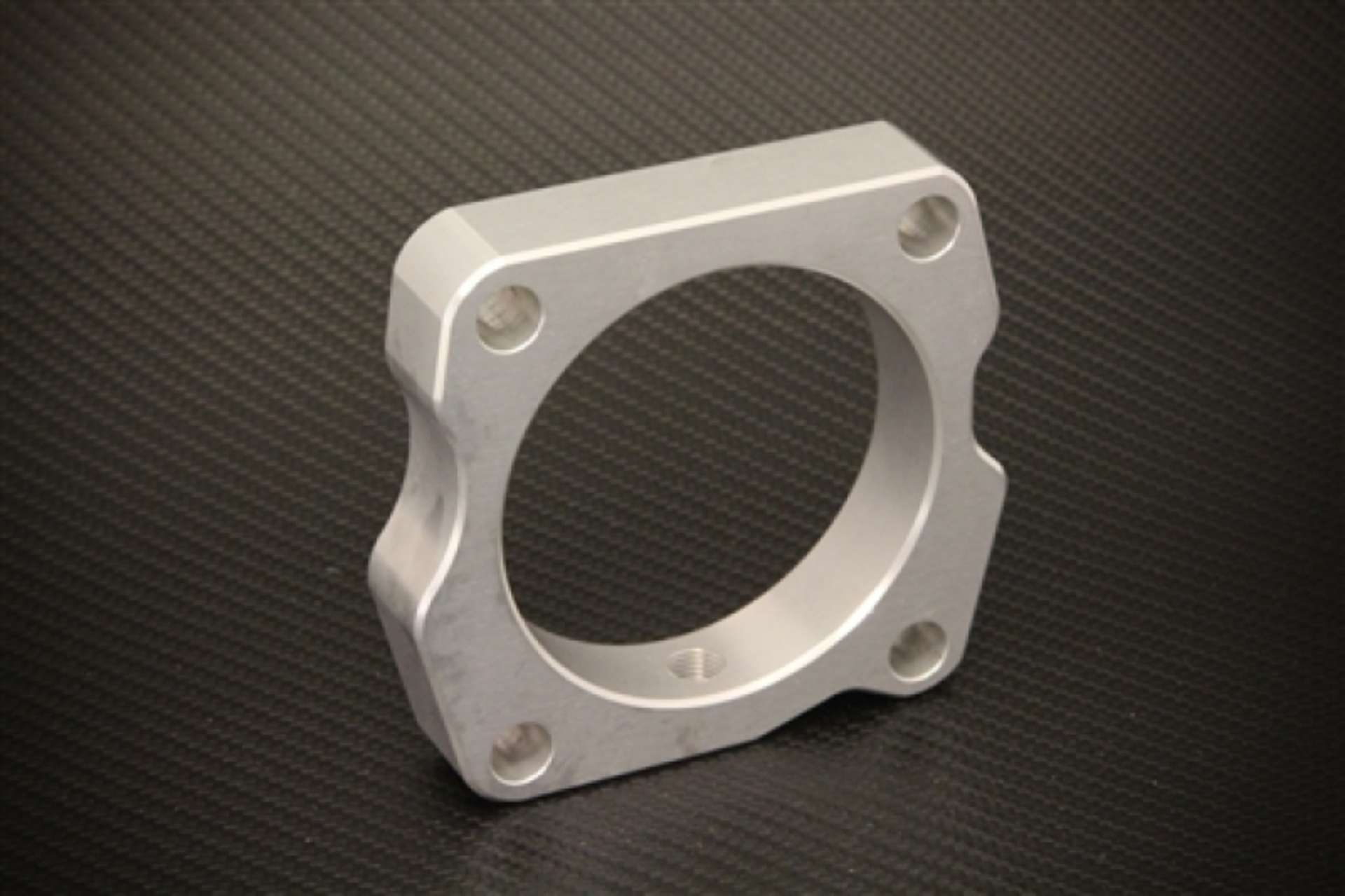 Picture of Torque Solution Throttle Body Spacer Silver: Honda Accord V6 2003-2010