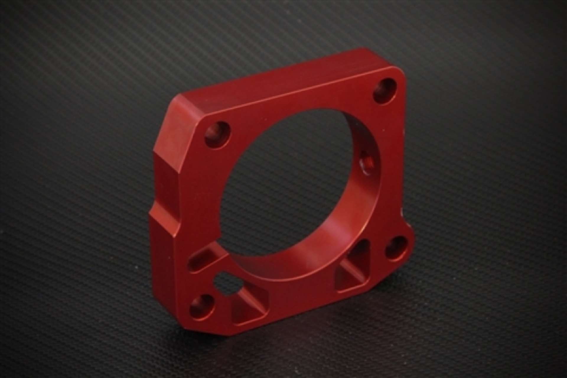 Picture of Torque Solution Throttle Body Spacer Red: Honda Civic Si 1999-2000