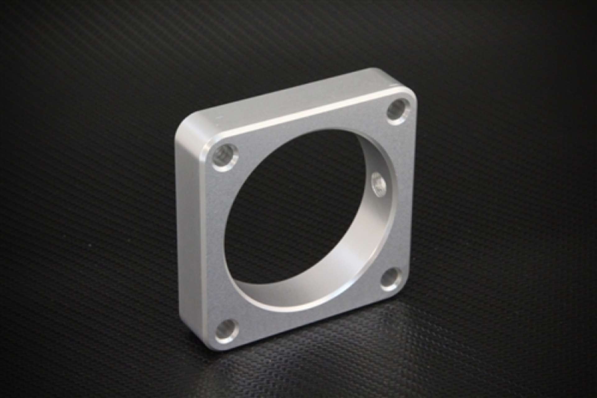 Picture of Torque Solution Throttle Body Spacer Silver: Nissan Sentra SE-R Spec V 2007-2012