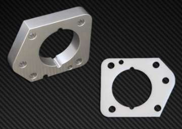 Picture of Torque Solution Throttle Body Spacer Silver: Honda Civic LX-EX-DX 2006-2011