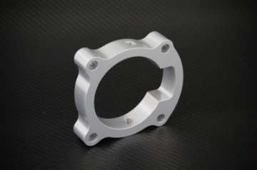 Picture of Torque Solution Throttle Body Spacer Silver: Hyundai Genesis Coupe 2-0T 2010-2012