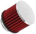 Picture of K&N 1-5in Flange ID x 3in OD x 2-5in H Chrome Finish Rubber Base Crankcase Vent Filter