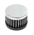 Picture of K&N Rubber Base Crankcase Vent Filter - Chrome 1in Flange ID x 2in OD x 1-5in Height