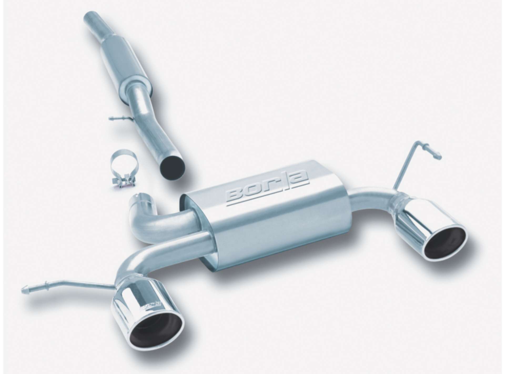 Picture of Borla 01-06 Audi TT Quattro 1-8T 225HP MT AWD 2dr Single Split Rear Exit SS Catback Exhaust