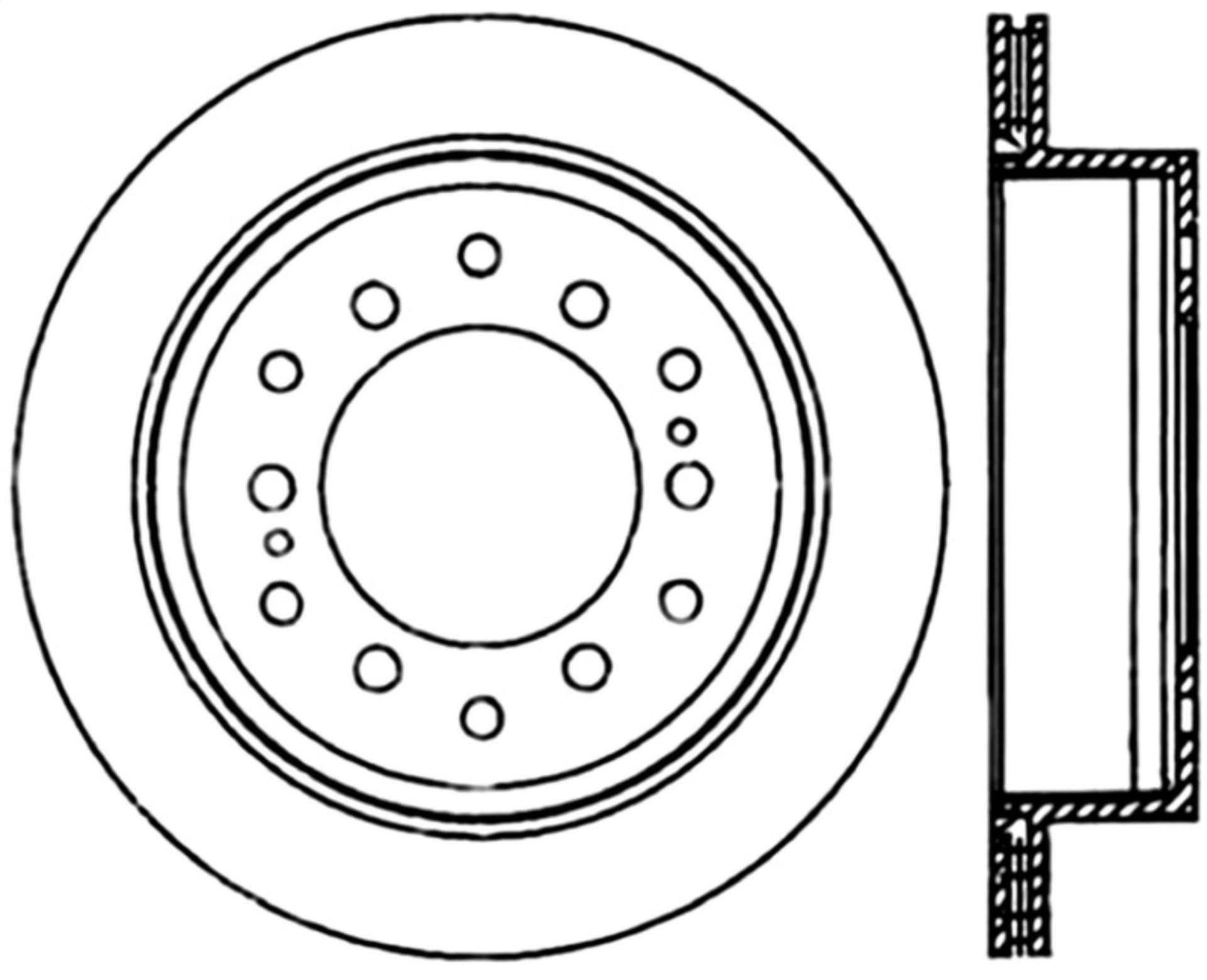 Picture of StopTech 01-07 Toyota Sequoia-03-09 4 Runner - 03-09 Lexus GX470 Slotted Left Rear CRYO-STOP Rotor