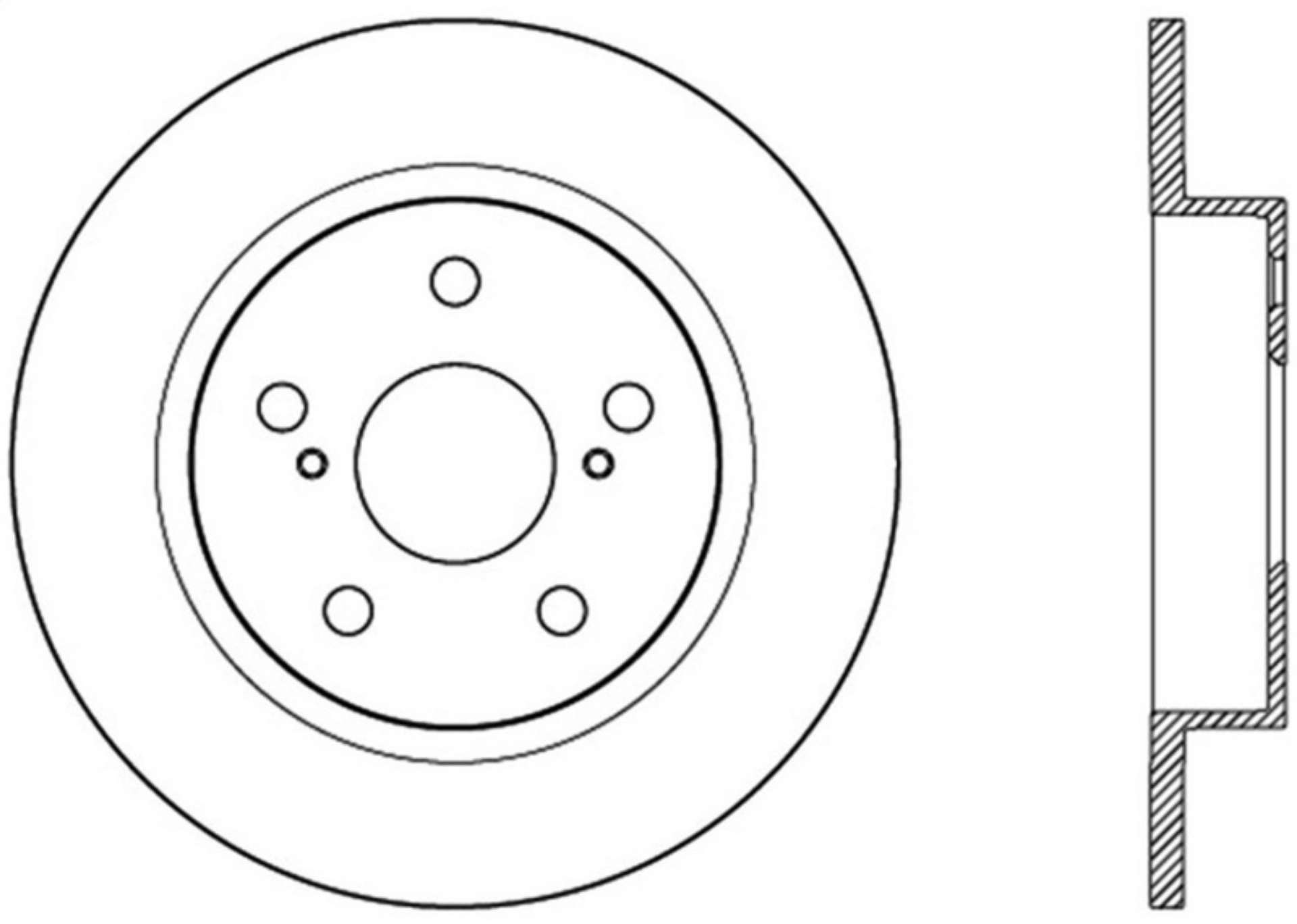 Picture of StopTech 11-13 Scion tC Rear Slotted Right Sport Brake Rotor