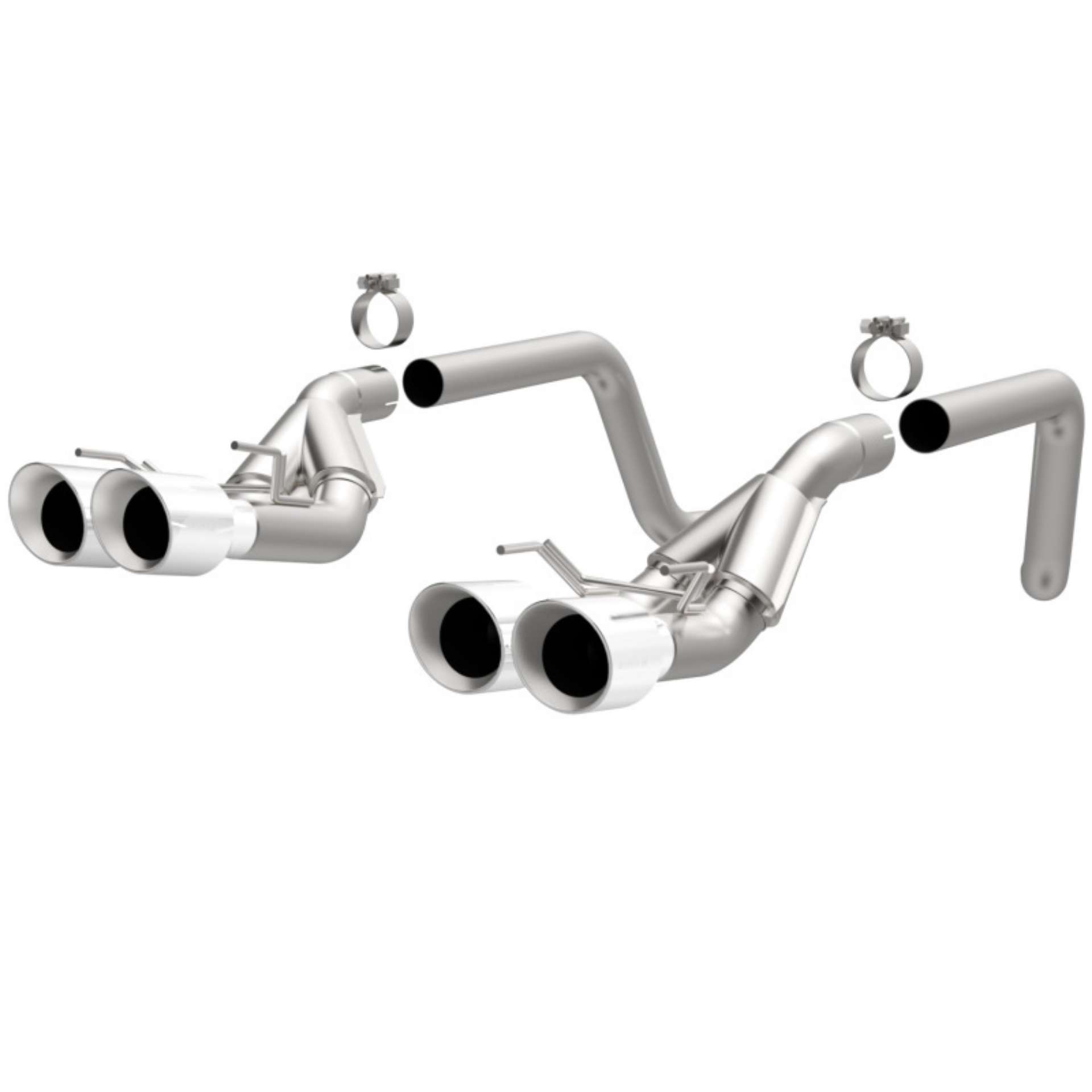 Picture of Magnaflow 09-11 Chev Corvette V8 6-2L Comp Series Quad Center Rear Exit SS Cat-Back Perf Exhaust