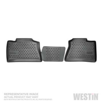 Picture of Westin 14-18 Chevrolet Silverado 1500-2500-3500 Regular Cab Profile Floor Liners Front Row - Black