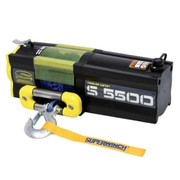 Picture of Superwinch 5500 LBS 12V DC 1-4in x 60ft Synthetic Rope S5500 Winch