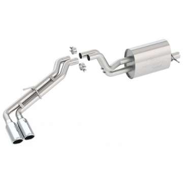 Picture of Ford Racing 2019 Ranger 2-3L Ecoboost Side Exit Cat-Back Exhaust System w- Dual Chrome Tips