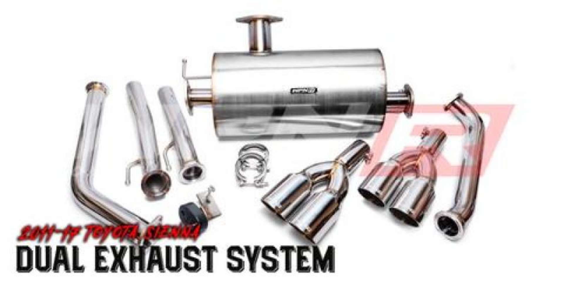 Picture of Weapon R 11-17 Toyota Sienna 3-5L Axle Back Exhaust w-Slant Cut Tips