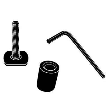 Picture of Thule Adapter Kit - T-Track Accessory Kit for All Thule Aluminum Bars - Black