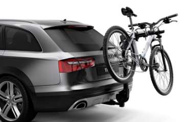 Picture of Thule Camber 2 - Hanging Hitch Bike Rack w-HitchSwitch Tilt-Down Up to 2 Bikes - Black