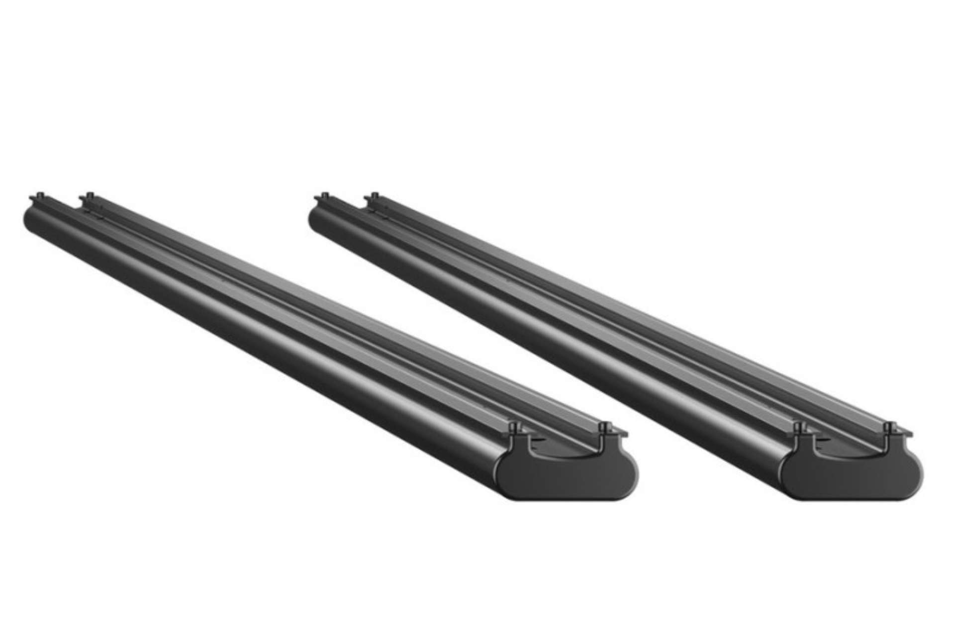 Picture of Thule TracRac SR Base Rails for 2014+ Chevrolet Silverado-GMC Sierra Short Bed - Black