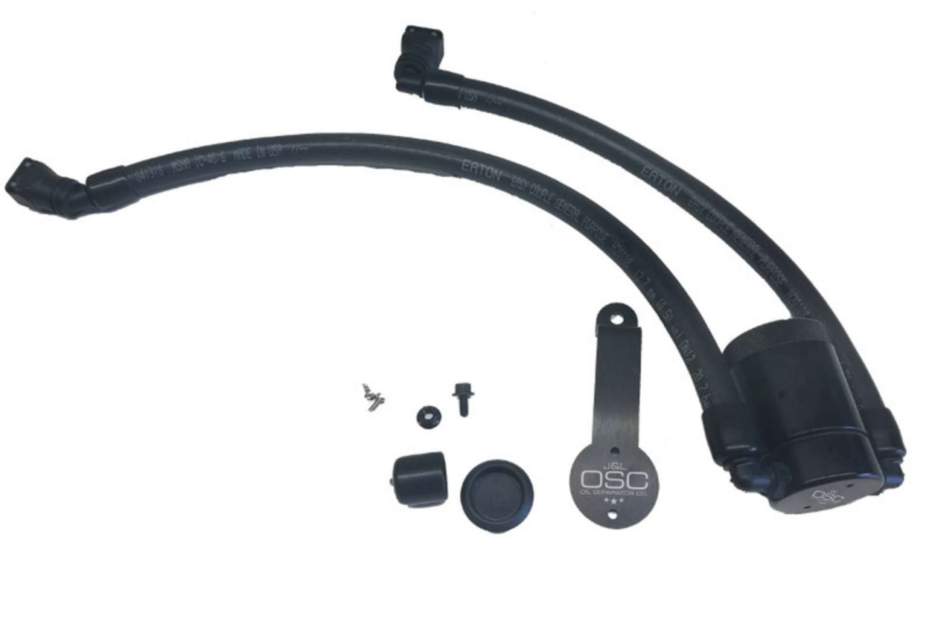 Picture of J&L 2018-2023 Ford Mustang GT Driver Side Oil Separator 3-0 - Black Anodized