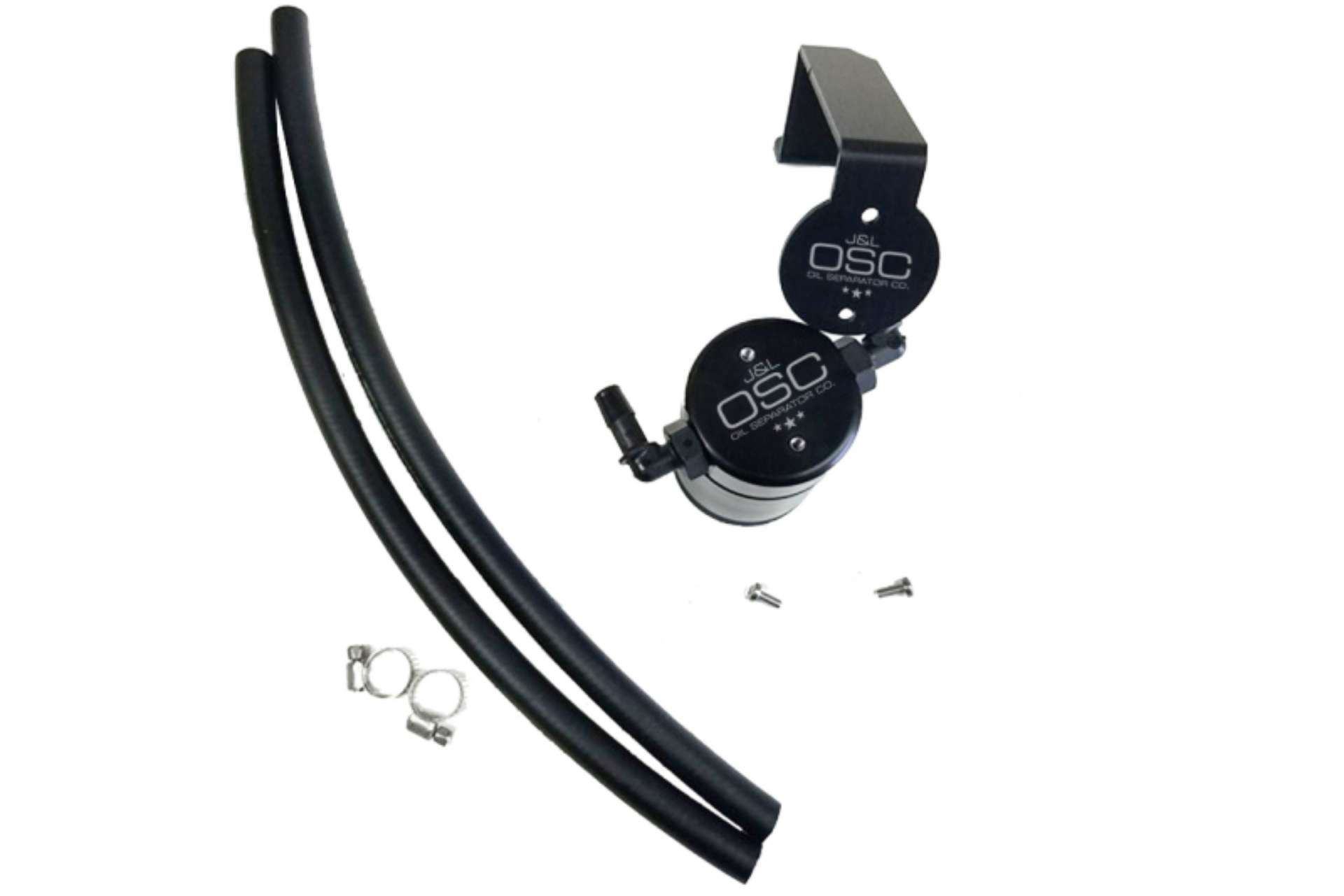 Picture of J&L 16-17 Chevrolet SS 6-2L Passenger Side Oil Separator 3-0 - Black Anodized