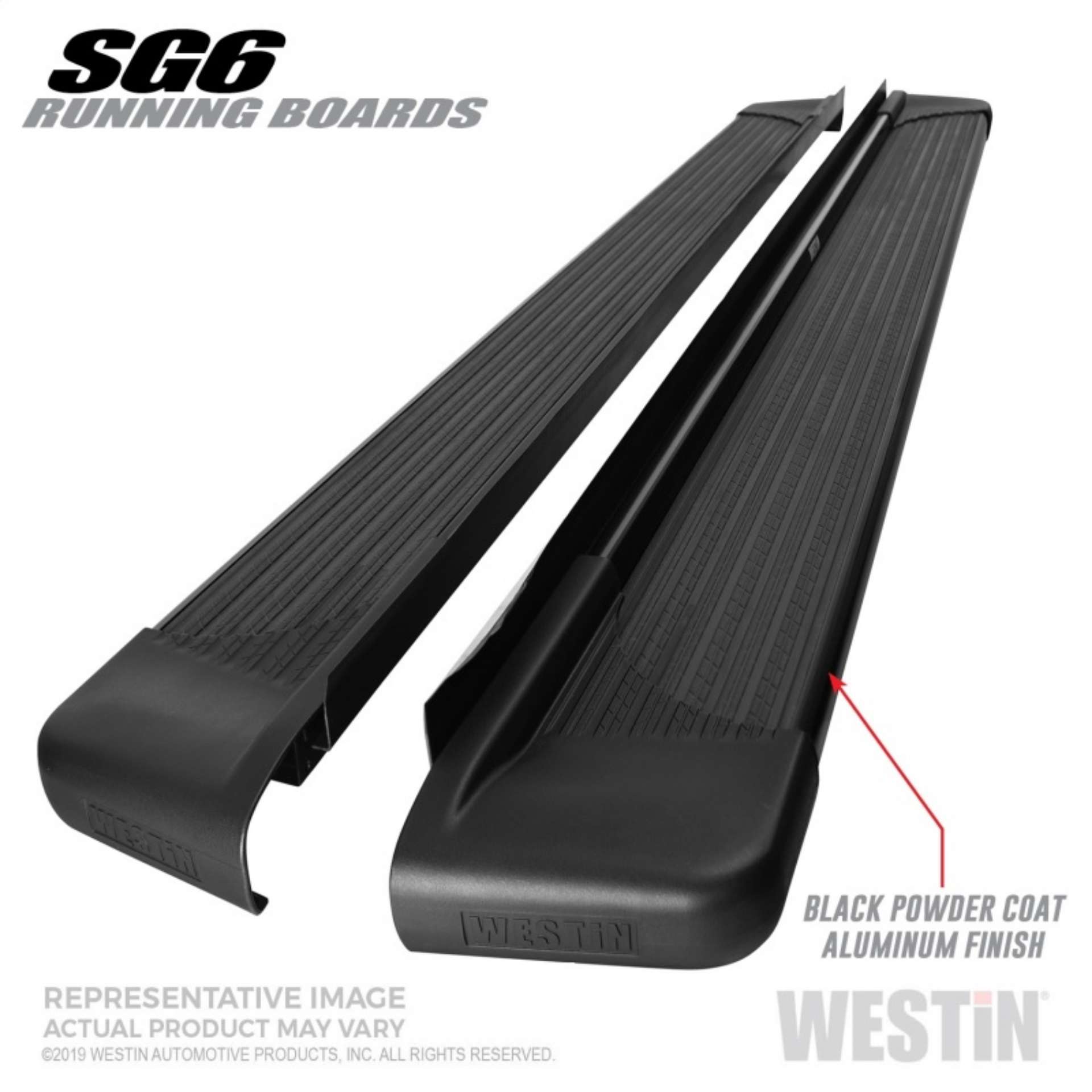 Picture of Westin SG6 Black Aluminum Running Boards 74-25 in