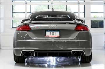 Picture of AWE Tuning 18-19 Audi TT RS 2-5L Turbo Coupe 8S-MK3 SwitchPath Exhaust w-Diamond Black RS-Style Tips