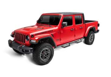 Picture of N-Fab Predator Pro Step System 2019 Jeep Wrangler JT 4DR Truck Full Length - Tex- Black