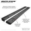 Picture of Westin Grate Steps Running Boards 86 in - Textured Black