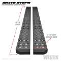 Picture of Westin Grate Steps Running Boards 86 in - Textured Black