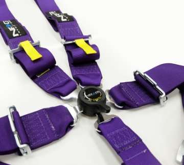 Picture of NRG SFI 16-1 5PT 3in- Seat Belt Harness - Cam Lock - Purple