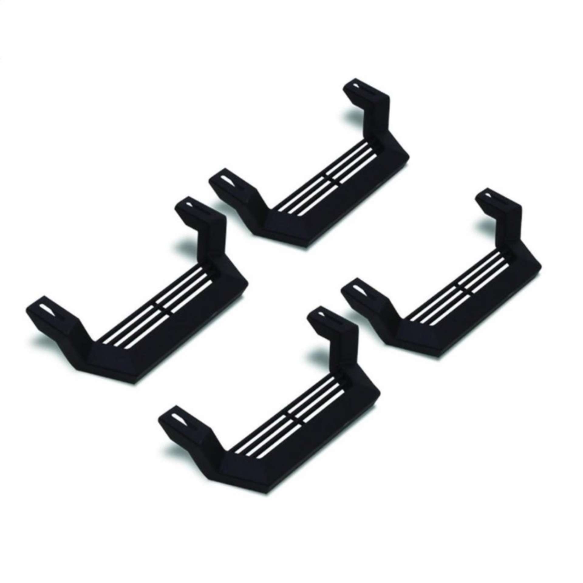 Picture of Rampage 1999-2019 Jeep Rock Rail Short Step Universal 4 Piece Set - Black