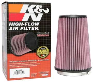 Picture of K&N Universal Clamp-On Air Filter 4-1-2in FLG - 5-7-8in B - 4-1-2in T - 8-3-8in H