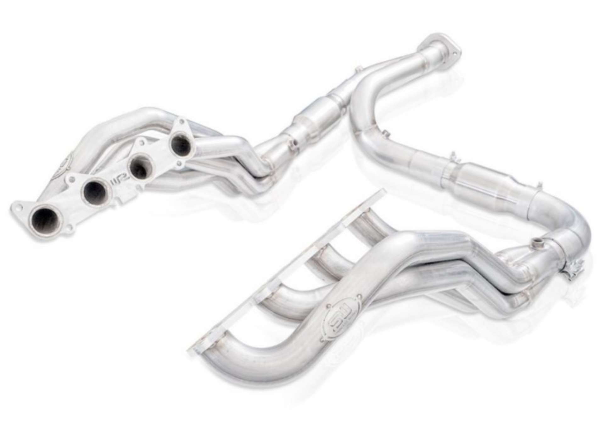 Picture of Stainless Works 15-19 Ford F-150 5-0L Catted Factory Connect Headers 1-7-8in Primaries 3in Collector