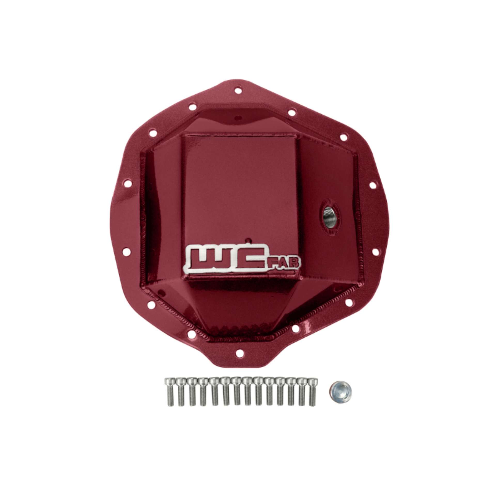 Picture of Wehrli 01-19 Chevrolet Duramax-03-19 Dodge Cummins 11-5in AAM Rear Diff- Cover - WCFab Red