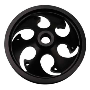 Picture of Wehrli 01-16 Chevrolet 6-6L Duramax Twin CP3 Pulley Deep Offset - Black Anodized Finish