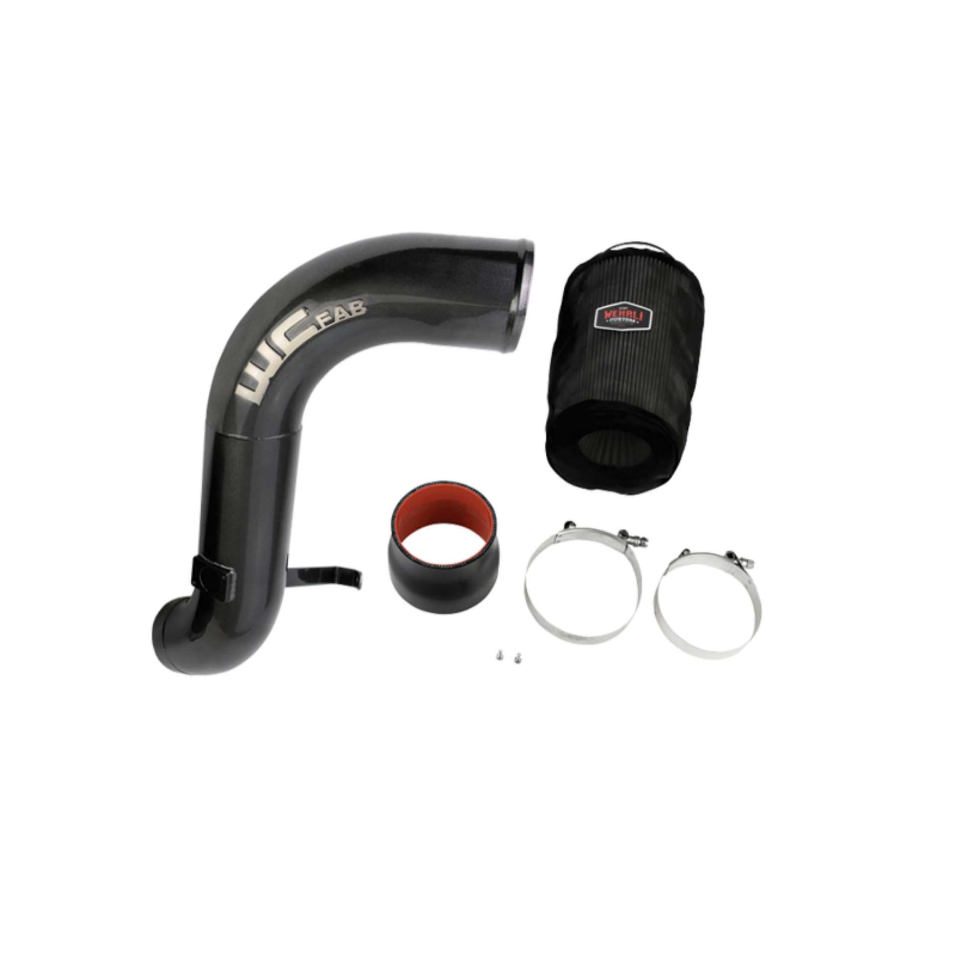 Picture of Wehrli 04-5-05 Chevrolet 6-6L LLY Duramax 4in Intake Kit - WCFab Grey