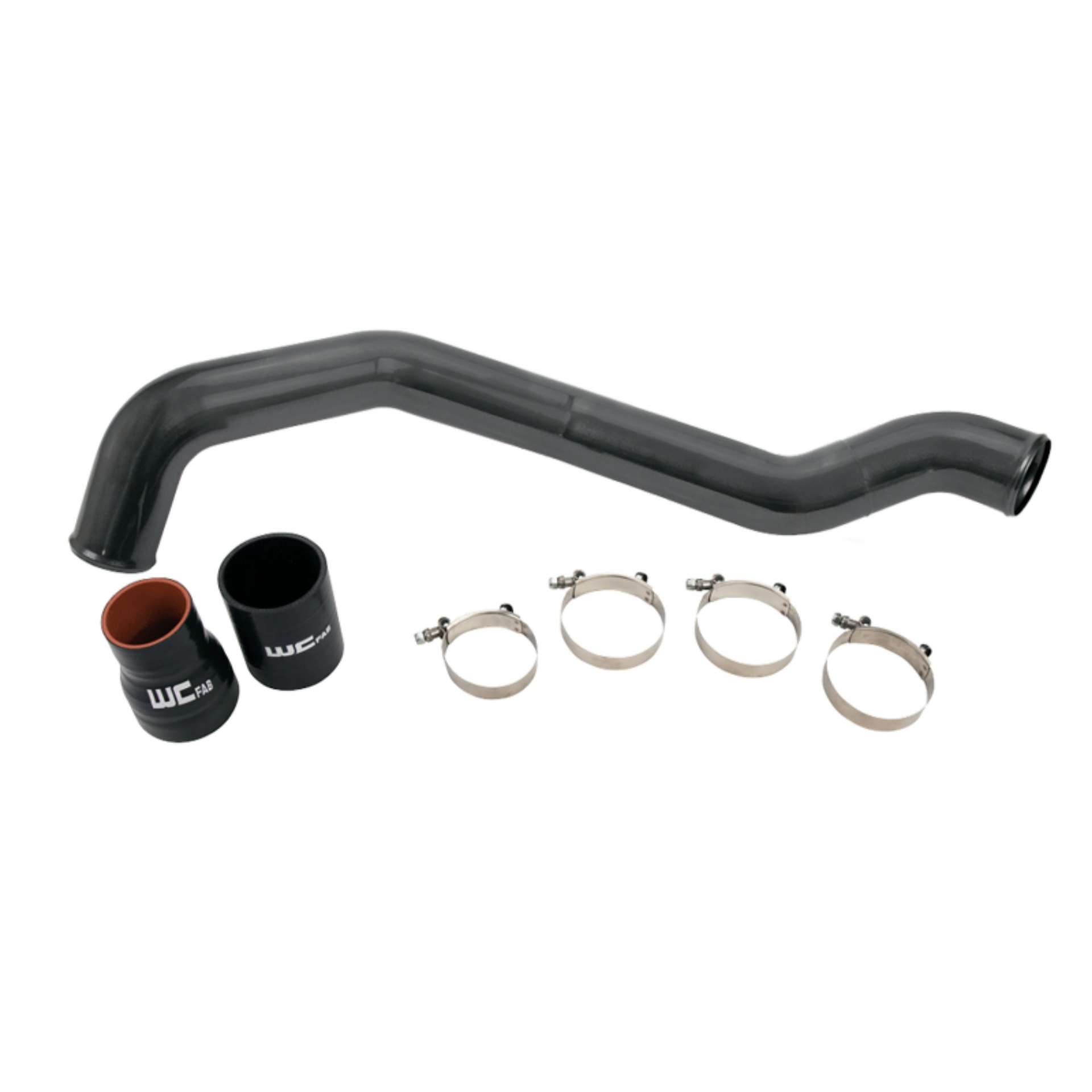 Picture of Wehrli 04-5-10 Chevrolet 6-6L LLY-LBZ-LMM Duramax Driver Side 3in Intercooler Pipe - WCFab Grey