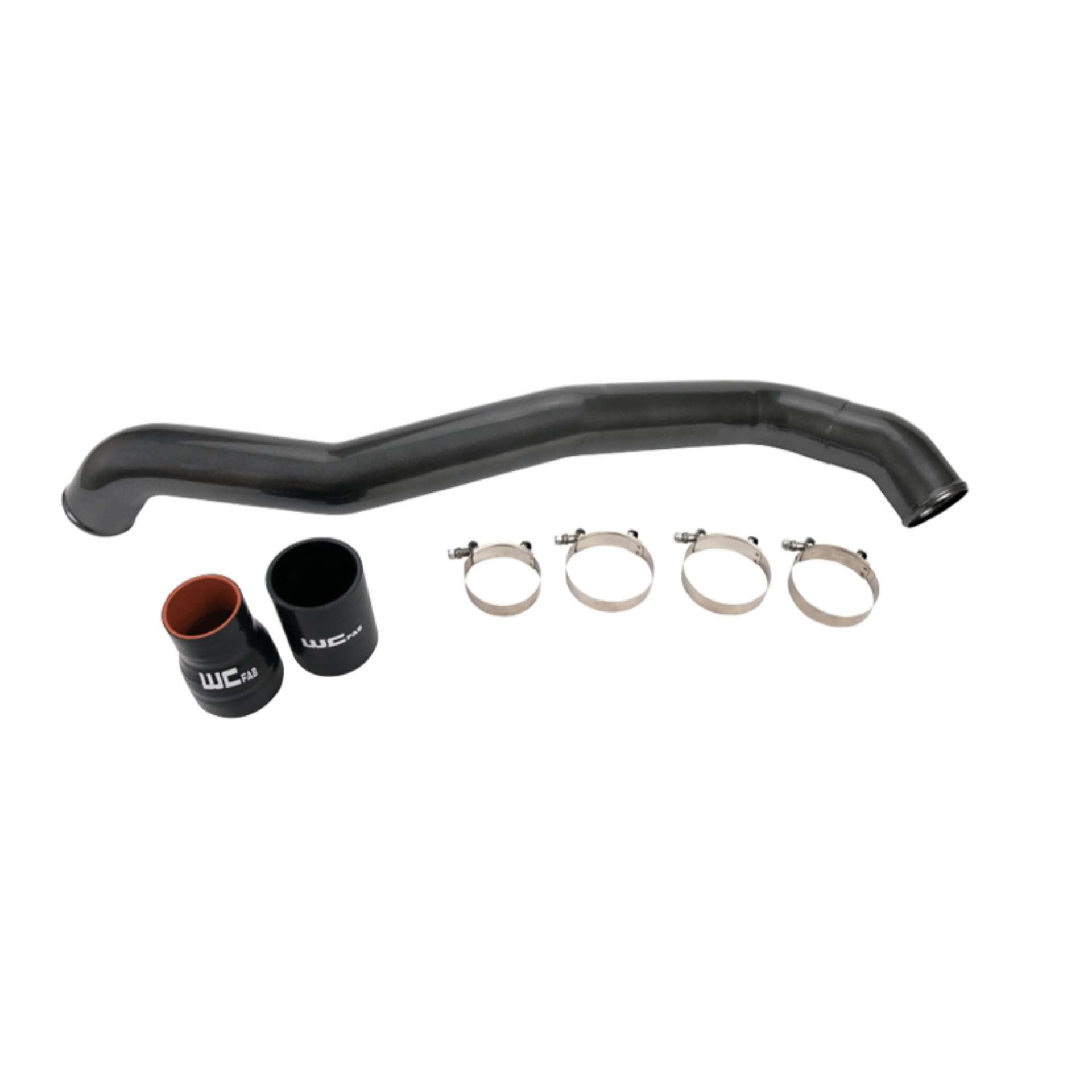 Picture of Wehrli 11-16 Chevrolet 6-6L LML Duramax Driver Side 3in Intercooler Pipe - Gloss Black