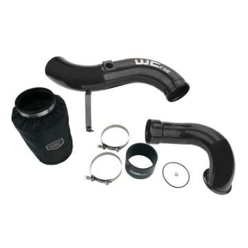 Picture of Wehrli 06-07 Chevrolet 6-6L LBZ Duramax 4in Intake Kit Stage 2 - WCFab Grey