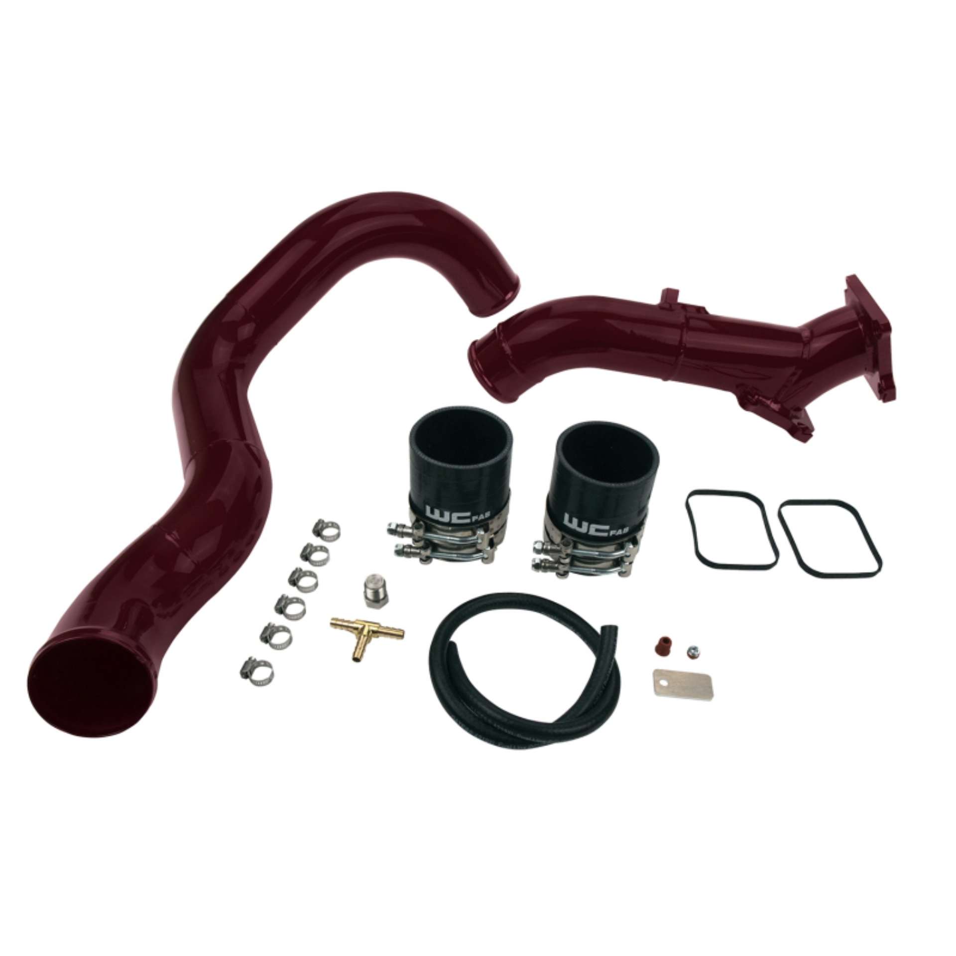 Picture of Wehrli 01-04 Chevrolet 6-6L LB7 Duramax 3in Y-Bridge Kit - WCFab Red