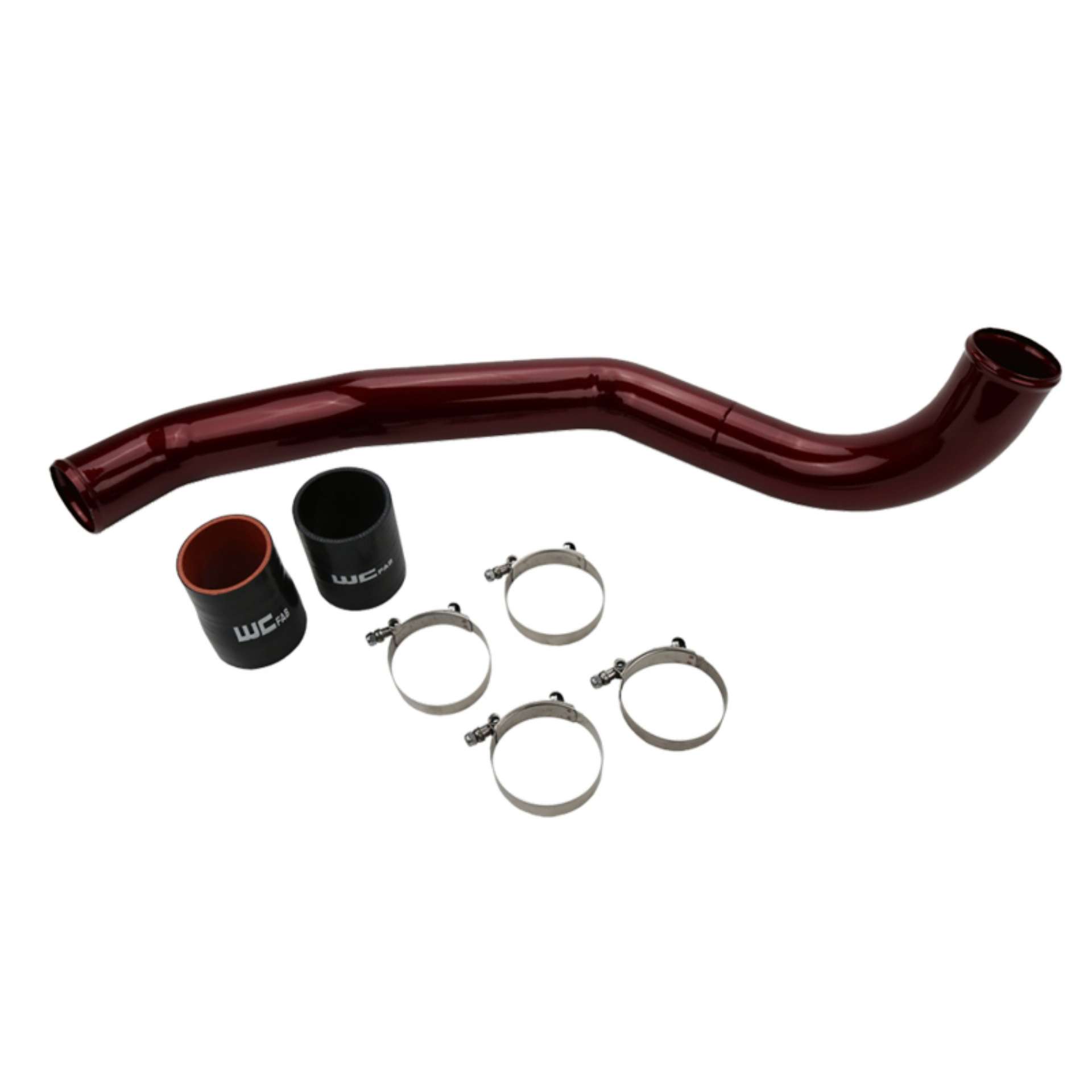 Picture of Wehrli 17-19 Chevrolet 6-6L L5P Duramax Driver Side 3in Intercooler Pipe - WCFab Red