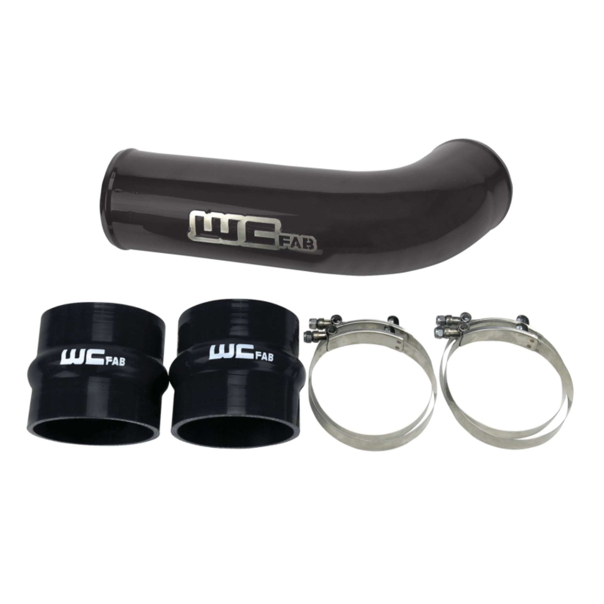 Picture of Wehrli 17-19 Chevrolet 6-6L L5P Duramax 4in Intake Pipe Use w-OEM Air Box - WCFab Grey