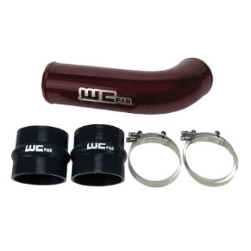 Picture of Wehrli 17-19 Chevrolet 6-6L L5P Duramax 4in Intake Pipe Use w-OEM Air Box - WCFab Red