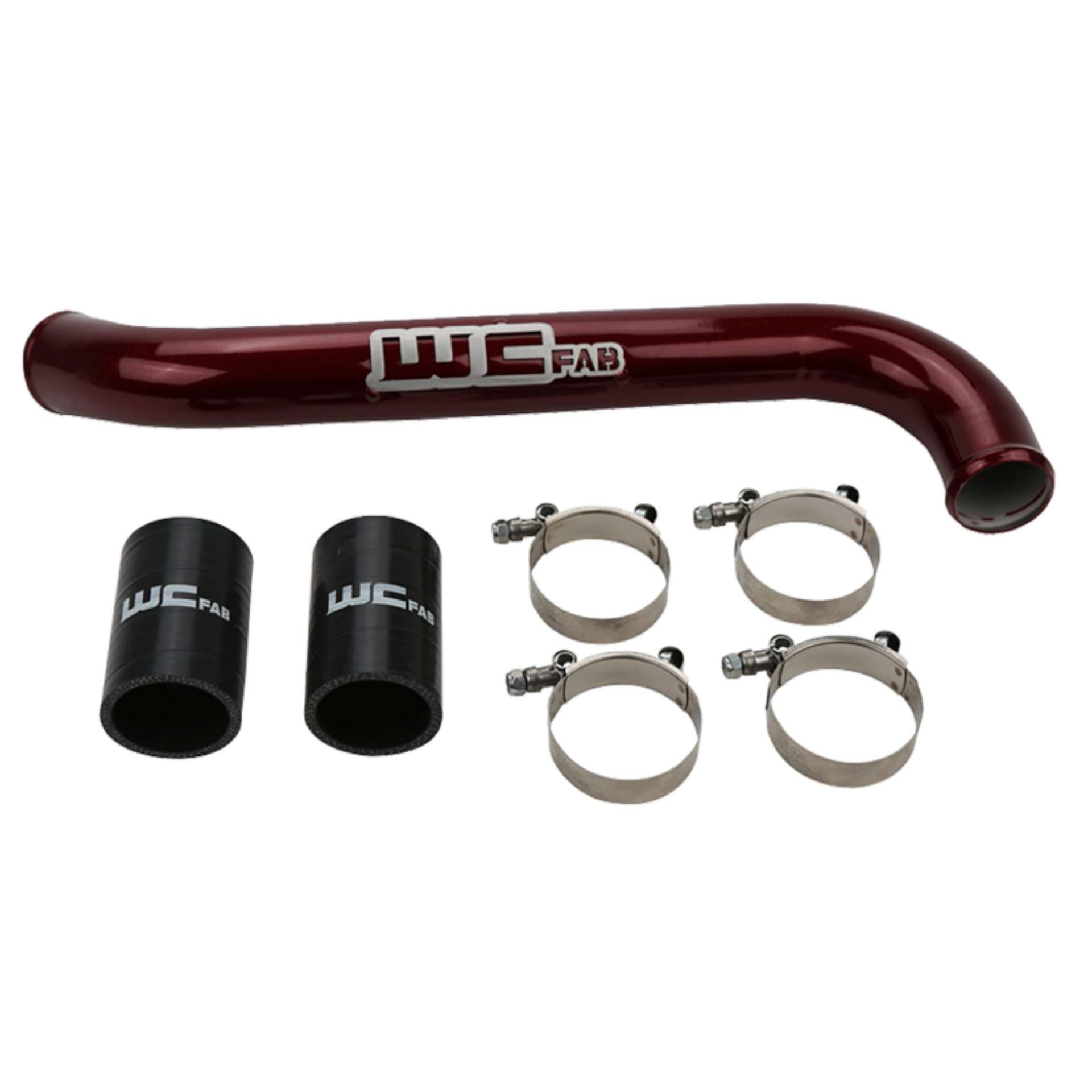 Picture of Wehrli 17-19 Chevrolet 6-6L L5P Duramax Upper Coolant Pipe - WCFab Red