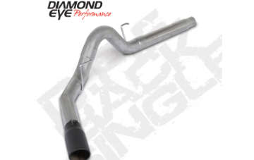 Picture of Diamond Eye 18-19 Ford 3-0L Powerstroke F150 - 4in Alum DPF Back Exhaust Kit w- Tip 4512BRA-DEBK