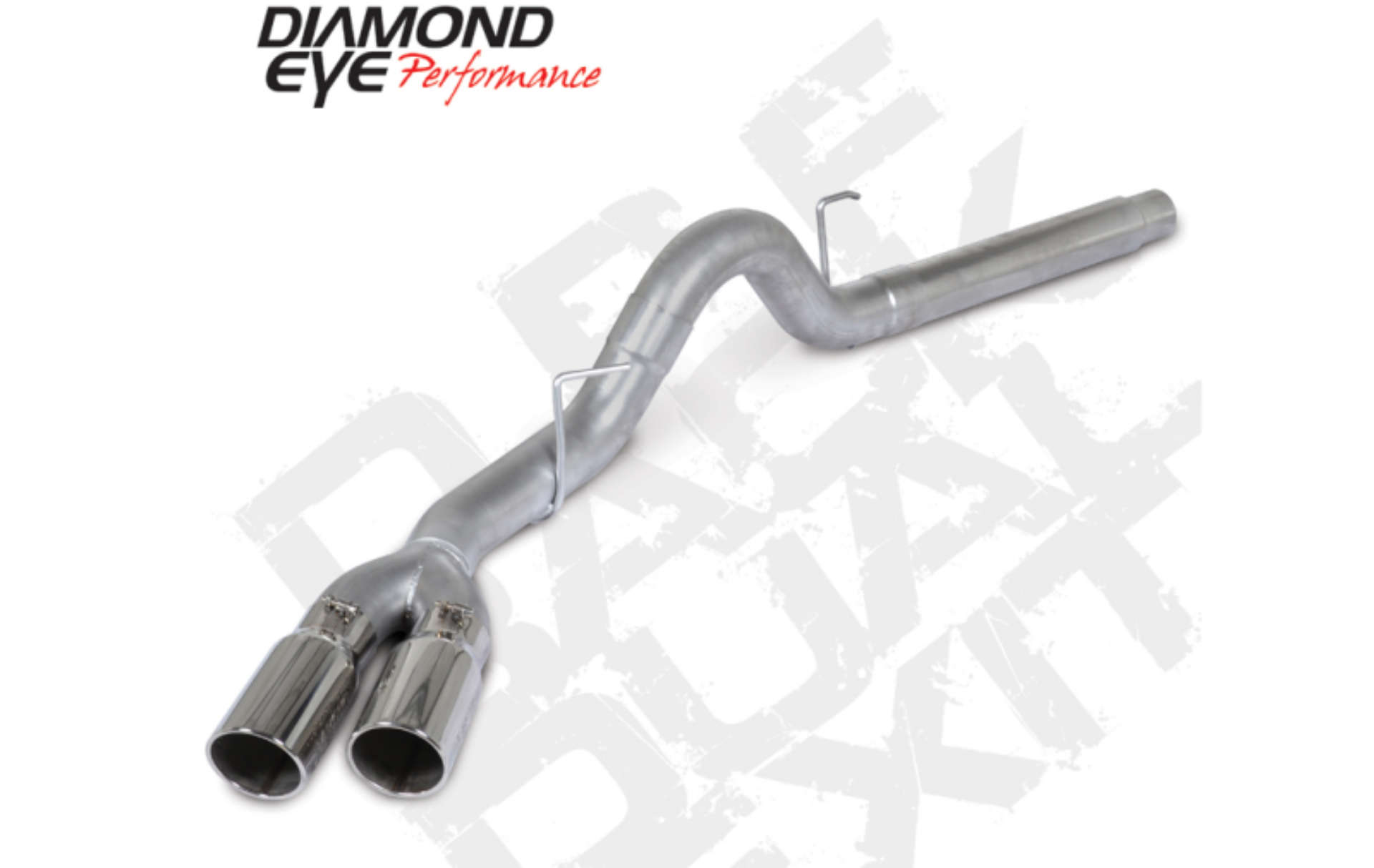 Picture of Diamond Eye 18-19 Ford 3-0L Powerstroke F150 - 4in Alum DPF Back Exh Kit Sprt Dual w-Tips 4512BRA-DE