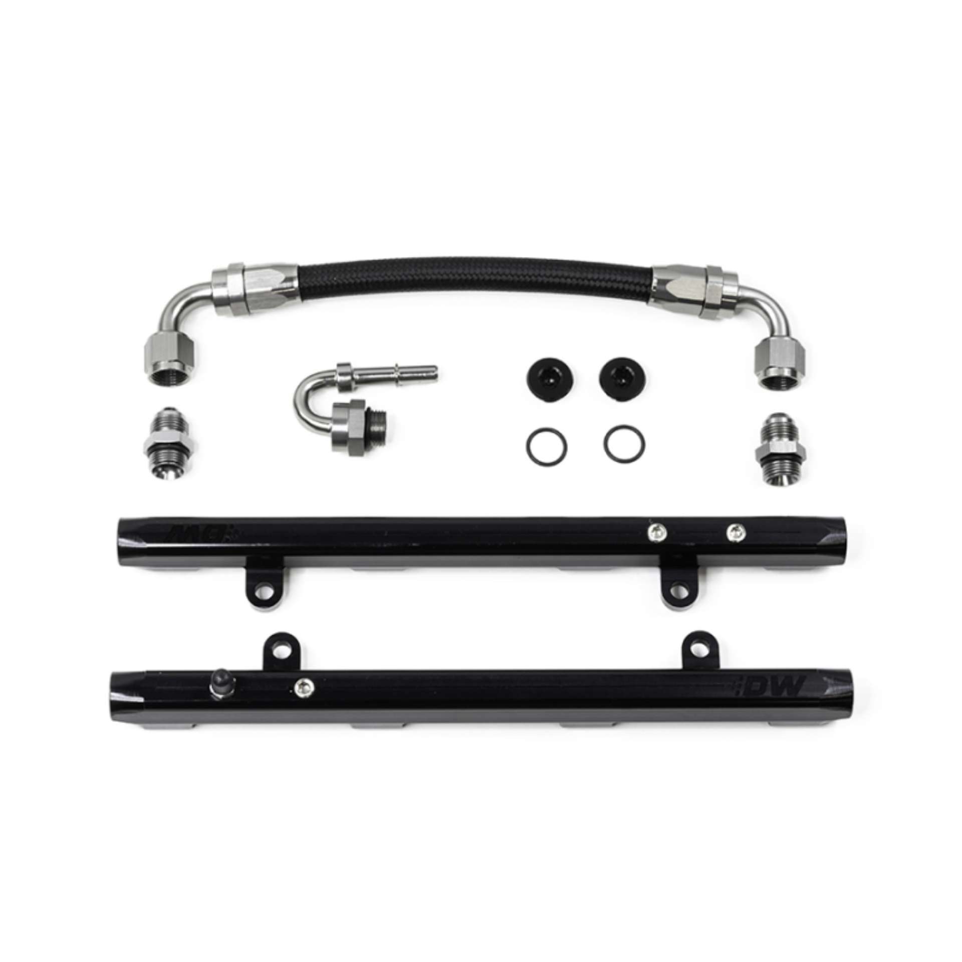 Picture of DeatschWerks 11-17 Ford Mustang - F-150 Coyote 5-0 V8 Fuel Rails w- Crossover