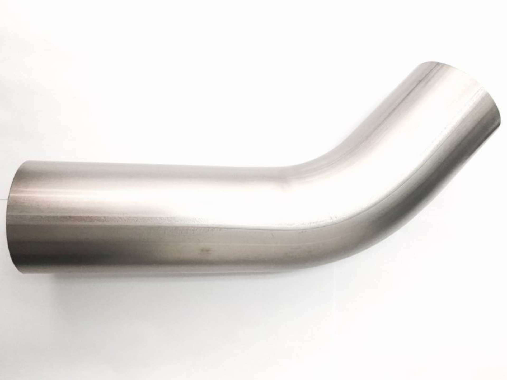 Picture of Ticon Industries 3-0in Diameter 45 Degree 1mm WT 4-5in CLR 3in Leg-6in Leg Titanium Mandrel Bend