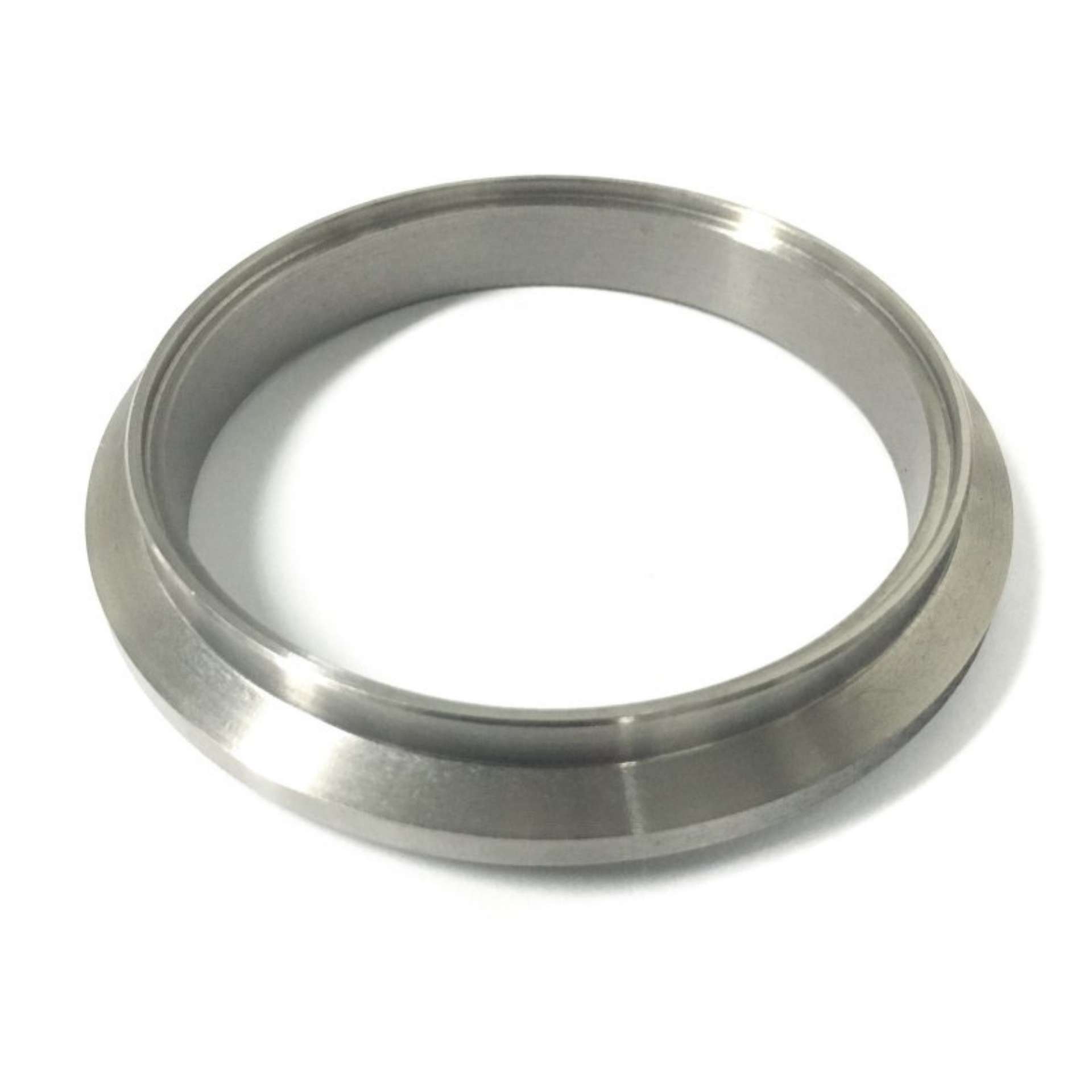 Picture of Ticon Industries Garrett GT28-GT40 Titanium V-Band Turbine Outlet Flange Fire Ring Measures 77mm