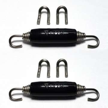 Picture of Ticon Industries Black Silicone Titanium Spring Tab and Spring Kit 4 Tabs-2 Springs - 2 Pack