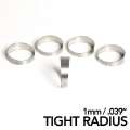 Picture of Ticon Industries 1-5in 45 Degree 2-55in CLR Tight Radius 1mm Wall Titanium Pie Cuts - 5pk