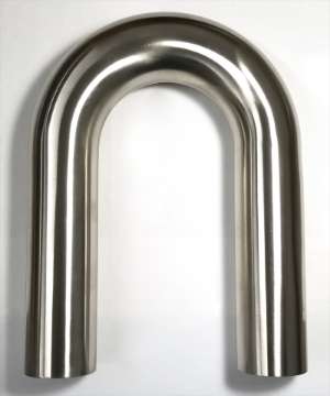 Picture of Stainless Bros 1-25in Diameter 1-5D - 1-875in CLR 180 Degree Bend 6in Leg - 6in Leg Mandrel Bend