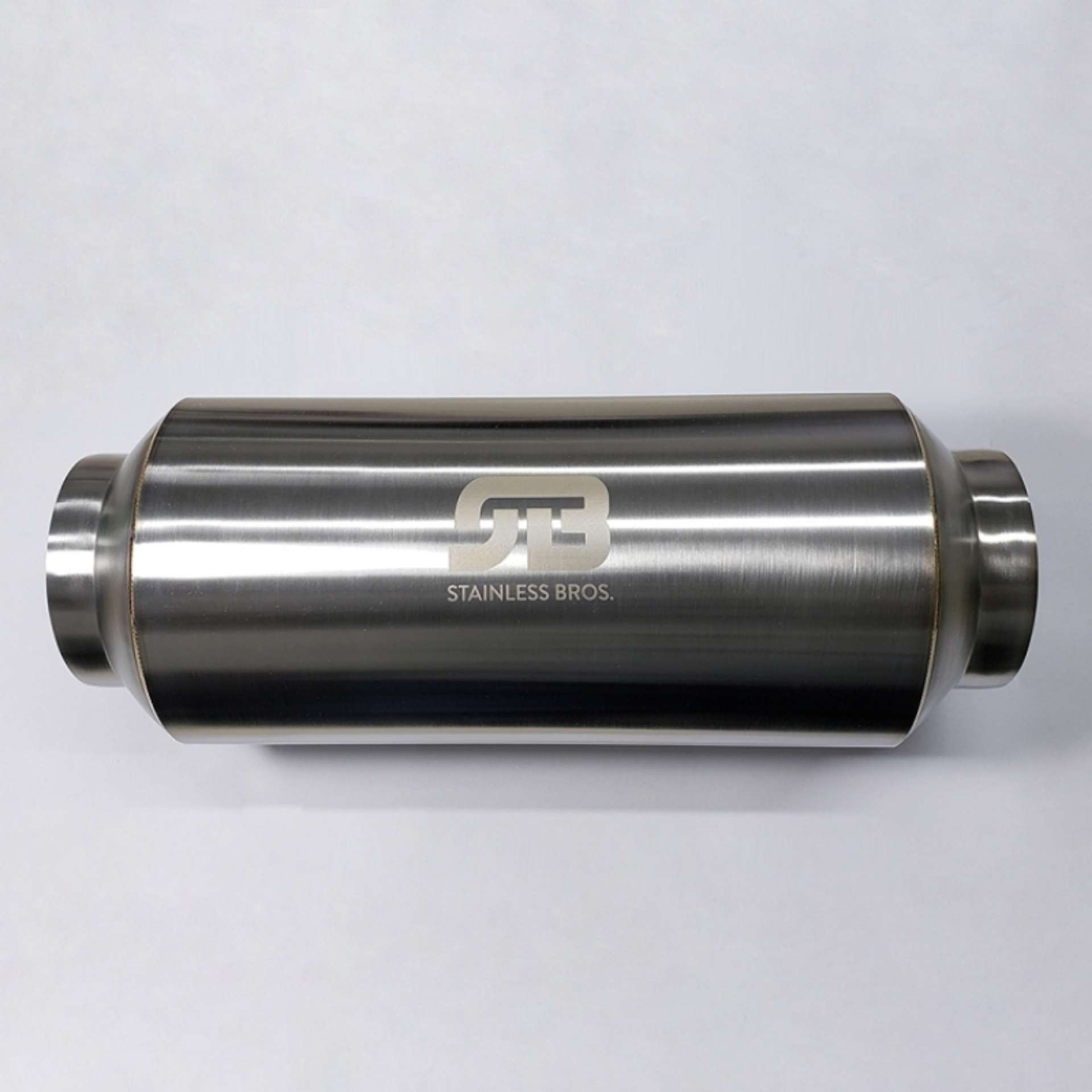 Picture of Stainless Bros 2-50in x 12-0in OAL Lightweight Muffler - Matte Finish