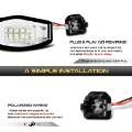 Picture of Xtune 01-15 Honda Civic LED License Plate Bulb Assembly White 5500K LAC-LP-HA03 - Pair